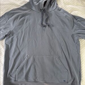 Gray Short-Sleeve Quarter-Zip Hoodie